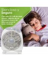 Ventilador Pie - ASPES AVS351200, Blanco, 35W