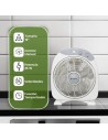Ventilador Pie - ASPES AVS351200, Blanco, 35W