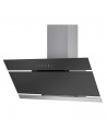 Campana Decorativa - Aspes ACI1960N, 90 cm, Eficiencia A+, Negro Inox
