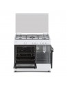 Cocina Gas -  Aspes AKGW5900PB, 5 Fuegos, 80 cm, Butano, Portabombonas, Kit Gas ciudad, Blanco