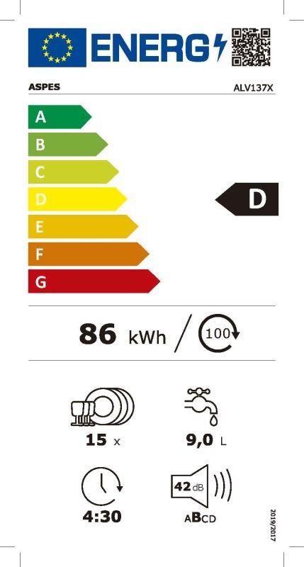 Etiqueta de Eficiencia Energética - ALV137X