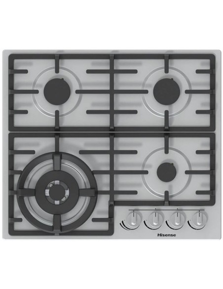 Placa Gas -HISENSE GM663X, 4 Zonas, Inox