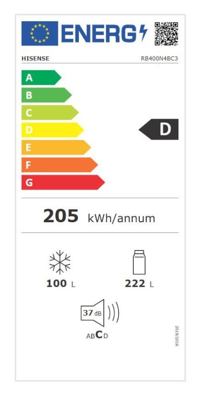 Etiqueta de Eficiencia Energética - RB400N4BC3
