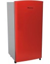 Frigorífico Una Puerta - Hisense RR195D4DR1, Eficiencia A+, Rojo, Sin dispensador, Cíclico