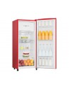 Frigorífico Una Puerta - Hisense RR220D4AR2, Eficiencia A++, Rojo, Sin dispensador, Cíclico