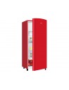 Frigorífico Una Puerta - Hisense RR220D4AR2, Eficiencia A++, Rojo, Sin dispensador, Cíclico