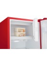 Frigorífico Una Puerta - Hisense RR220D4AR2, Eficiencia A++, Rojo, Sin dispensador, Cíclico