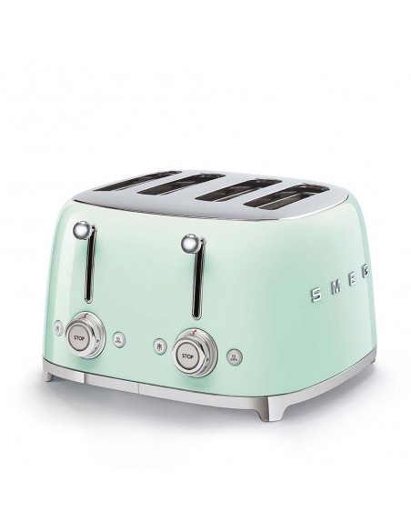 Tostador - Smeg TSF03PGEU, Verde, 4... Tostador - Smeg TSF03PGEU, Verde, 4...