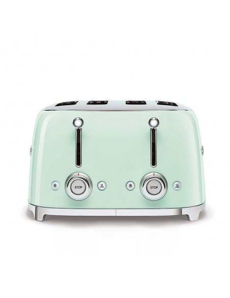 Tostador - Smeg TSF03PGEU, Verde, 4... Tostador - Smeg TSF03PGEU, Verde, 4...