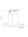 Campana Decorativa - MEPAMSA Silueta A Plus 70, Inox, 70 cm