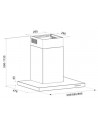 Campana Decorativa - MEPAMSA Silueta A Plus 90, Inox, 90 cm