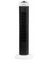 Ventilador Torre - ORBEGOZO TW0730, 25 cm, Negro, 3 Velocidades