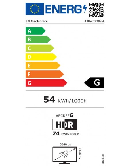 TV LED - LG 43UA75006LA.AEU, 43",...