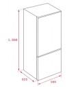 Combi Libre Instalación - Teka NFL342C, Inox, No-Frost, 1.88 m