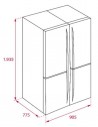 Frigorífico 4 Puertas - Teka RMF77920, Inox, 1.94m