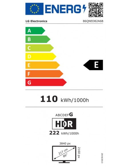 TV LED - LG 86QNED82A6B, 86", EVO,...