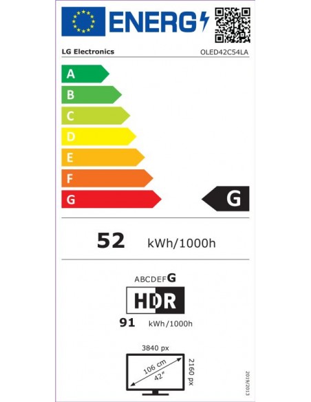 TV OLED - LG OLED42C54LA, 42", EVO,...