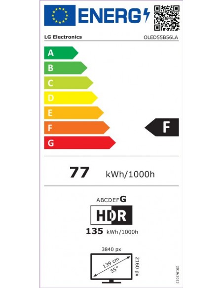 TV OLED - LG OLED55B56LA, 4K, IA,...