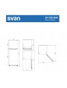 Frigorífico Dos Puertas - SVAN SF17601ENF, Blanco, 172x60 cm, Eficiencia E