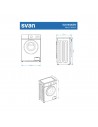 Lavadora Libre Instalación - SVAN SL6104AIDV, Blanco, 6 Kg, 1000 rpm, Eficiencia A