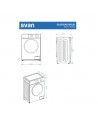 Lavadora Libre Instalación - SVAN SL8202AIDVB, Blanco, 8 Kg, 1200 rpm, Eficiencia A