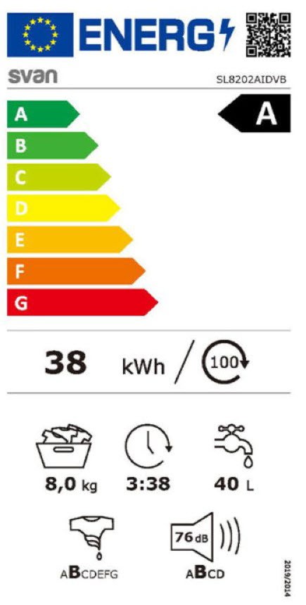 Etiqueta de Eficiencia Energética - SL8202AIDVB