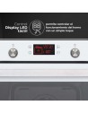Horno Multifunción - ASPES AHM10800DCCB, Cristal Blanco, 78L, Eficiencia A