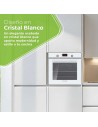 Horno Multifunción - ASPES AHM10800DCCB, Cristal Blanco, 78L, Eficiencia A