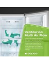 Frigorífico 2 Puertas - ASPES AF1675501ENFX, Inox, 1.67 m