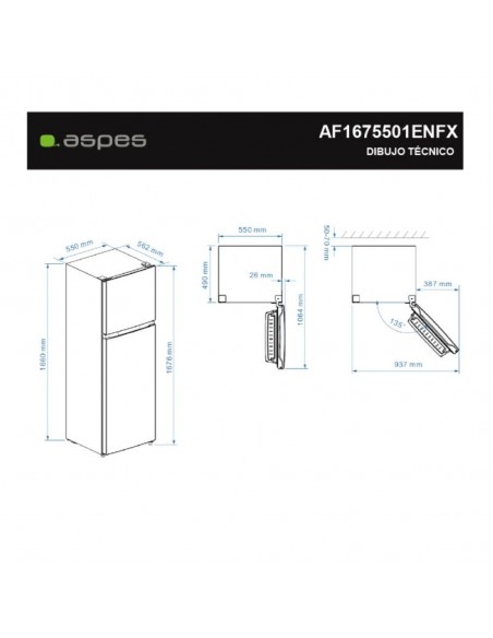 Frigorífico 2 Puertas - ASPES...