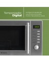 Microondas Libre Instalación - ASPES AMW2700DGX, Inox, 20L, 1000W