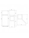 Frigorífico - ASPES AF145503E, Alto 1.43 cm, Ancho 55 cm, 206L, Eficiencia E