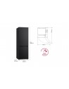 Combi Libre Instalación - LG GBV3100CEP, No Frost, Acero Negro Grafito, 1.86m C
