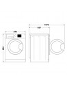 Lavadora Libre Instalación - WHIRLPOOL FFB 8489 BV SPT, Blanco, 8 kg, 1400 rpm