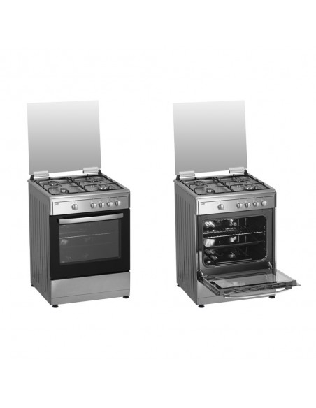 Cocina de Gas - SVAN SKG4600X, Inox,...