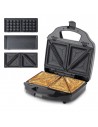 Sandwichera - Ufesa SW7950 Cook&Fun, 3 en 1, 900W, Plata