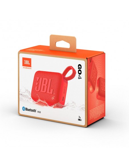 Altavoz Portátil - JBL GO 4, Rojo,...