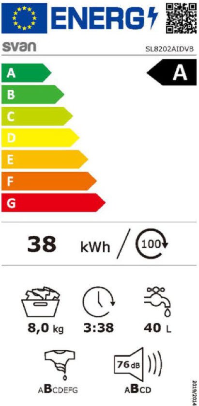 Etiqueta de Eficiencia Energética - SL8202AIDVBX