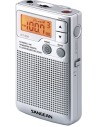 Radio Portátil - SANGEAN DT-250, Plata, LCD