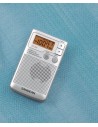 Radio Portátil - SANGEAN DT-250, Plata, LCD
