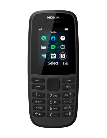Móvil - NOKIA 105 DS, Negro, 1.77",...