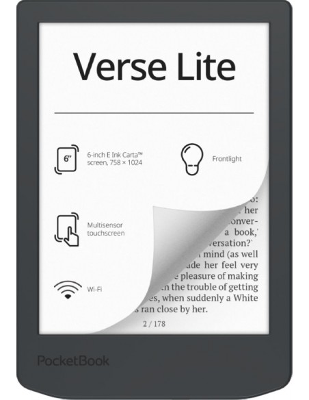 Ebook - POCKETBOOK VERSE Lite, Gris...