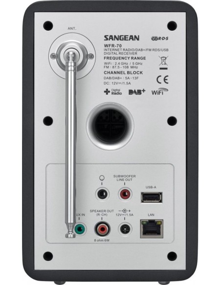 Radio Digital - SANGEAN WFR-70, Gris...