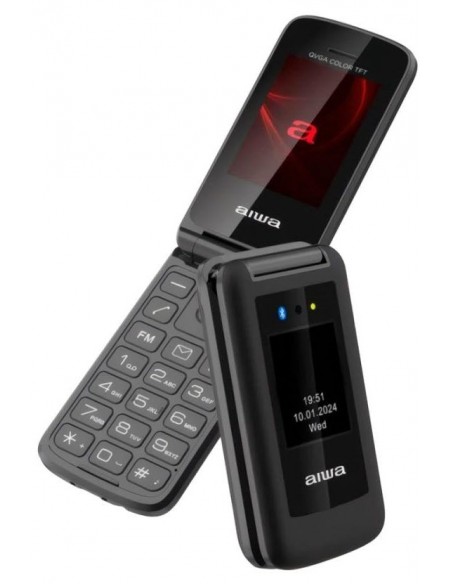 Móvil - AIWA FP-30-2G, Negro, 2.4",...