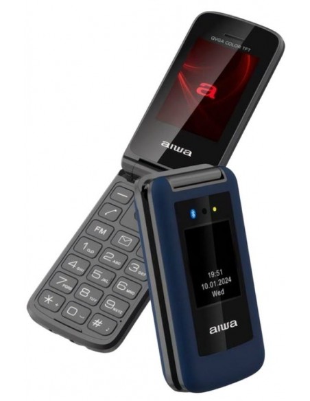 Móvil - AIWA FP-30-2G, Azul, 2.4",...