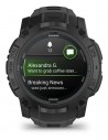Smartwatch - GARMIN Instict 3 Tactical Edition Black, 10 ATM, AMOLED, 50 mm