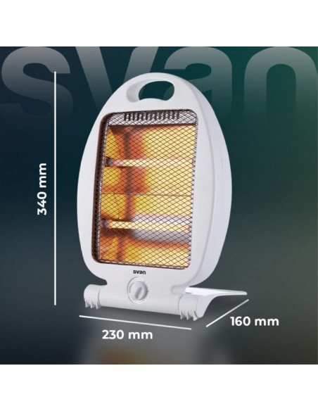 Estufa Halógena - SVAN SCEH0800V,  800W,