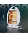Estufa Halógena - SVAN SCEH0800V,  800W,
