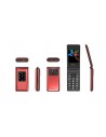 Teléfono Móvil - QUBO X-28BRD, Rojo, Mayores, 2,8", Doble SIM