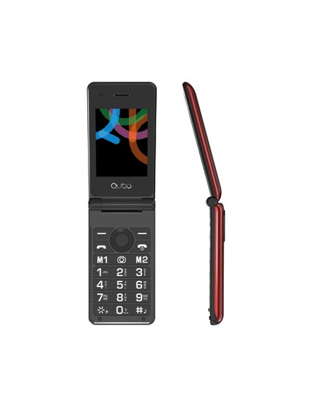 Teléfono Móvil - QUBO X-28BRD, Rojo,...
